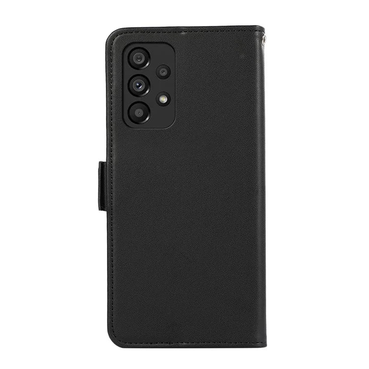 ABEEL For Samsung Galaxy A52 4G / A52 5G / A52s 5G Phone Shell RFID Blocking Wallet PU Leather Stand Case