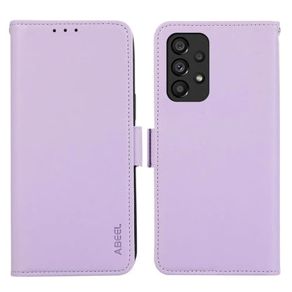 ABEEL For Samsung Galaxy A52 4G / A52 5G / A52s 5G Phone Shell RFID Blocking Wallet PU Leather Stand Case