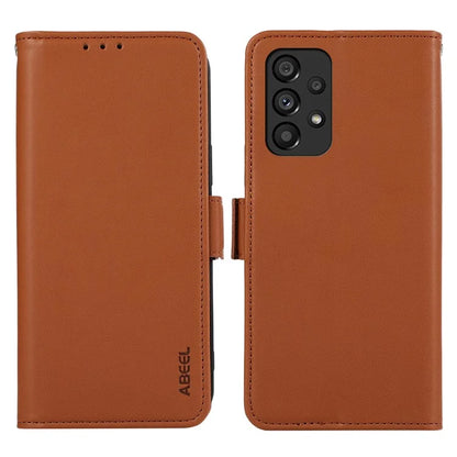 ABEEL For Samsung Galaxy A52 4G / A52 5G / A52s 5G Phone Shell RFID Blocking Wallet PU Leather Stand Case