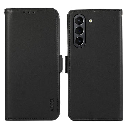 ABEEL RFID Blocking Phone Case for Samsung Galaxy S21 FE 5G Soft PU Leather Wallet Phone Stand Cover