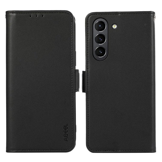 ABEEL RFID Blocking Phone Case for Samsung Galaxy S21 FE 5G Soft PU Leather Wallet Phone Stand Cover