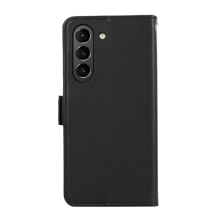 ABEEL RFID Blocking Phone Case for Samsung Galaxy S21 FE 5G Soft PU Leather Wallet Phone Stand Cover
