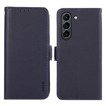 ABEEL RFID Blocking Phone Case for Samsung Galaxy S21 FE 5G Soft PU Leather Wallet Phone Stand Cover