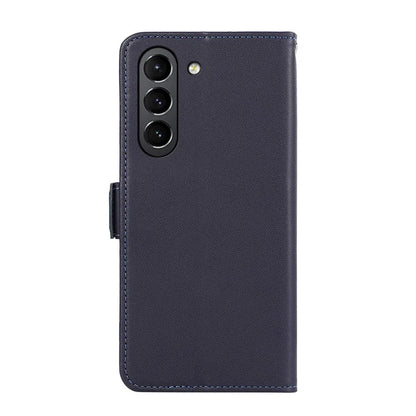 ABEEL RFID Blocking Phone Case for Samsung Galaxy S21 FE 5G Soft PU Leather Wallet Phone Stand Cover