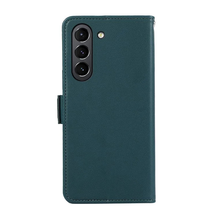 ABEEL RFID Blocking Phone Case for Samsung Galaxy S21 FE 5G Soft PU Leather Wallet Phone Stand Cover