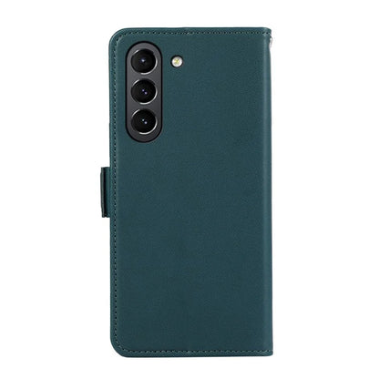 ABEEL RFID Blocking Phone Case for Samsung Galaxy S21 FE 5G Soft PU Leather Wallet Phone Stand Cover