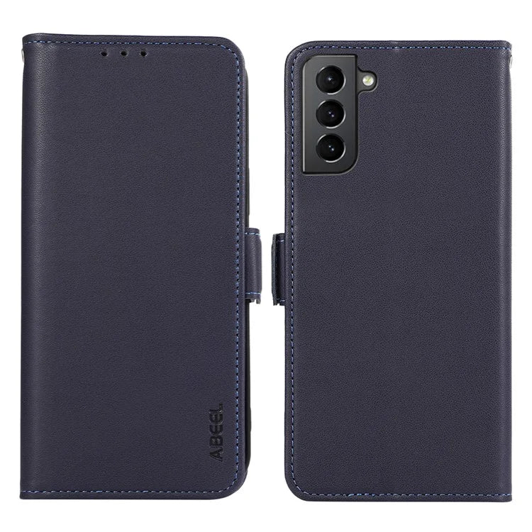 ABEEL For Samsung Galaxy S21+ 5G Wallet Stand Case RFID Blocking PU Leather Cell Phone Cover