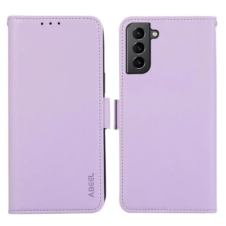 ABEEL For Samsung Galaxy S21+ 5G Wallet Stand Case RFID Blocking PU Leather Cell Phone Cover