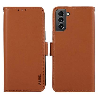 ABEEL For Samsung Galaxy S21+ 5G Wallet Stand Case RFID Blocking PU Leather Cell Phone Cover