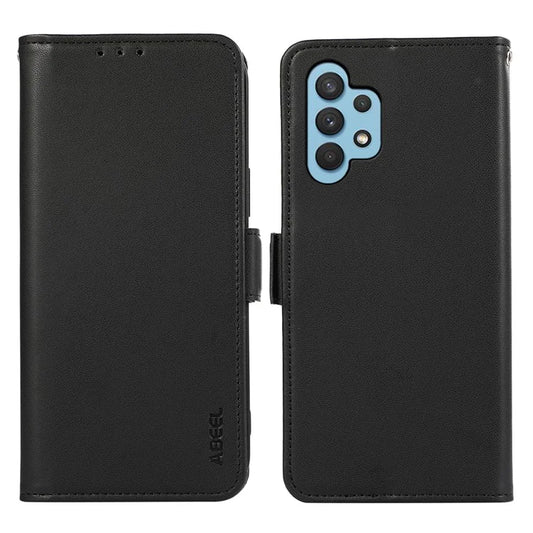 ABEEL For Samsung Galaxy A32 4G (EU Version) RFID Blocking Wallet Leather Case Phone Shell