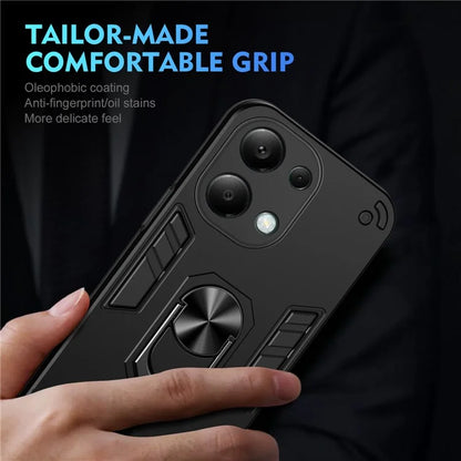 For Xiaomi Redmi Note 13 Pro 4G / Poco M6 Pro 4G Case Magnetic Car Mount Kickstand Phone Cover