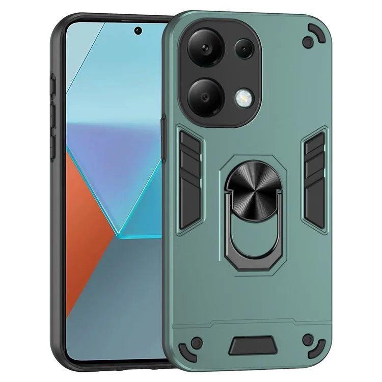 For Xiaomi Redmi Note 13 Pro 4G / Poco M6 Pro 4G Case Magnetic Car Mount Kickstand Phone Cover