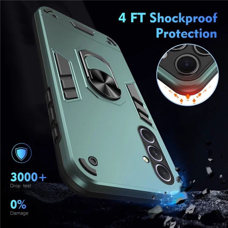 For Samsung Galaxy A55 5G Case Kickstand Phone Cover Support Magnetic Car Mount