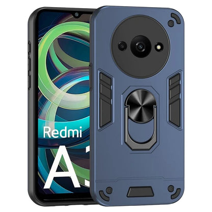 For Xiaomi Redmi A3 / Poco C61 4G Case Car Mount Kickstand Hybrid Hard PC Soft TPU Phone Cover