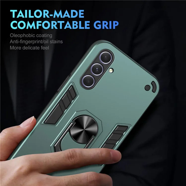 For Samsung Galaxy A25 5G (Global) (161.0 x 76.5 x 8.3mm) Case Kickstand Car Mount Phone Case
