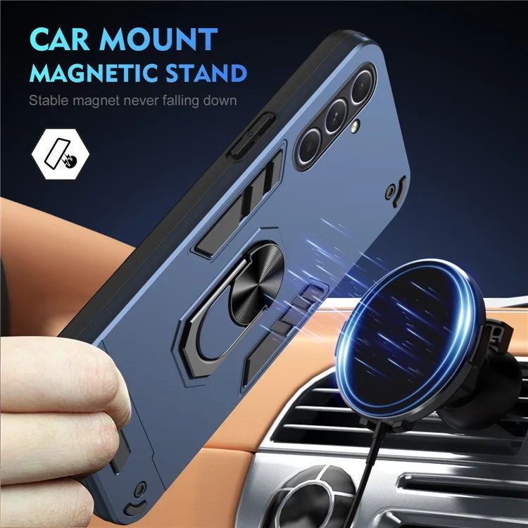 For Samsung Galaxy A25 5G (Global) (161.0 x 76.5 x 8.3mm) Case Kickstand Car Mount Phone Case