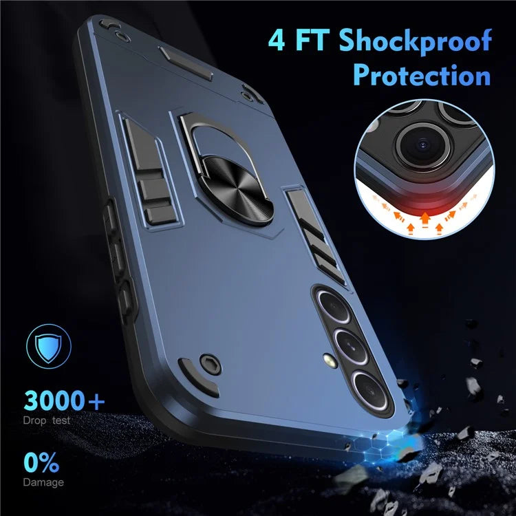 For Samsung Galaxy A25 5G (Global) (161.0 x 76.5 x 8.3mm) Case Kickstand Car Mount Phone Case
