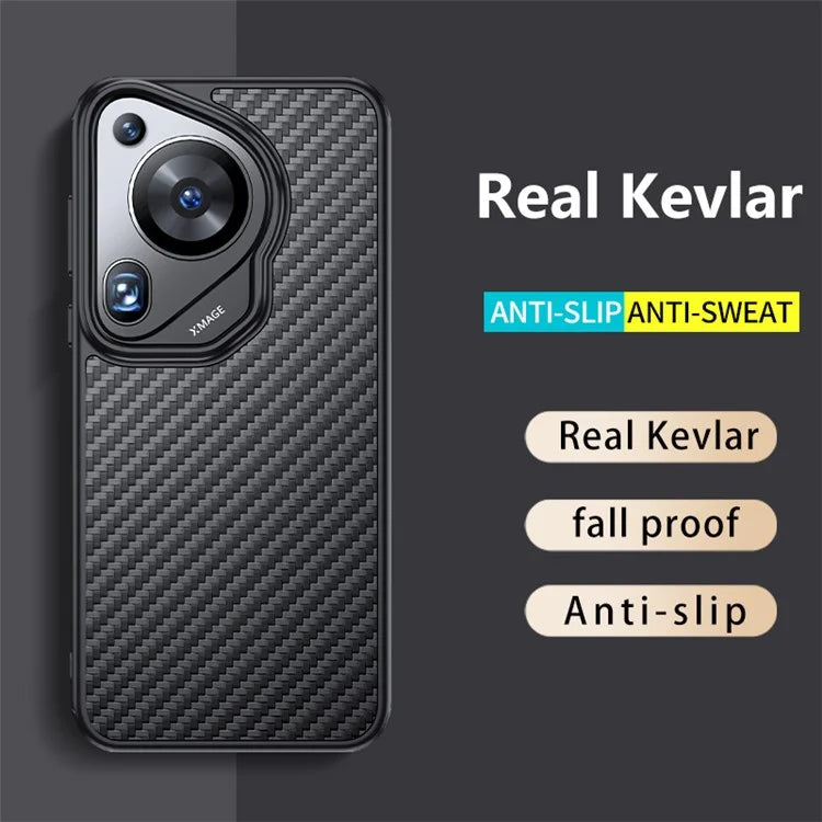 For Huawei Pura 70 Ultra Case Aramid Fiber Super Slim Phone Cover Compatible with MagSafe Charging