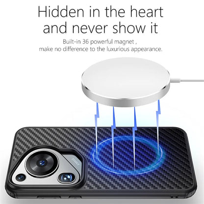 For Huawei Pura 70 Ultra Case Aramid Fiber Super Slim Phone Cover Compatible with MagSafe Charging