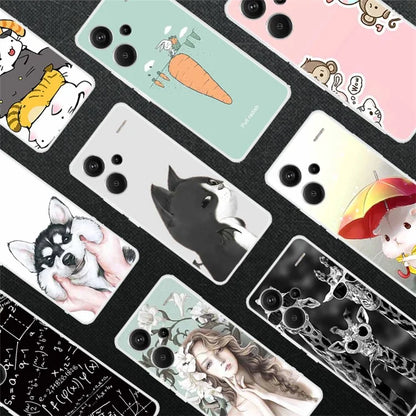 For Xiaomi Redmi Note 13 Pro+ 5G TPU Case Pattern Printing Back Phone Cover