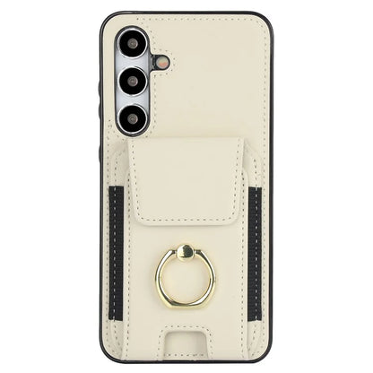 For Samsung Galaxy S23 FE Case Elastic Card Slot PU Leather+TPU Phone Cover