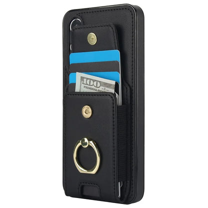 For Samsung Galaxy S23 FE Case Elastic Card Slot PU Leather+TPU Phone Cover