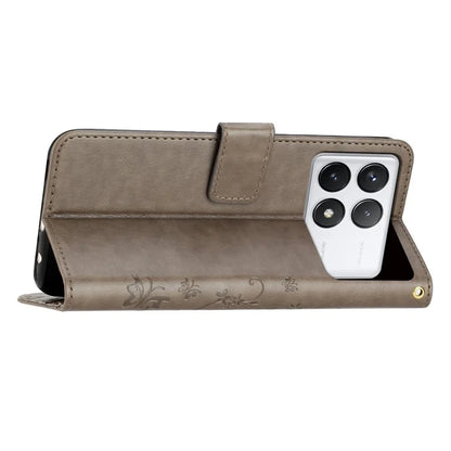 For Xiaomi Redmi K70E 5G / Poco X6 Pro 5G Case Butterfly Pattern Wallet Style Leather Phone Cover