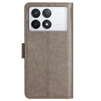 For Xiaomi Redmi K70E 5G / Poco X6 Pro 5G Case Butterfly Pattern Wallet Style Leather Phone Cover