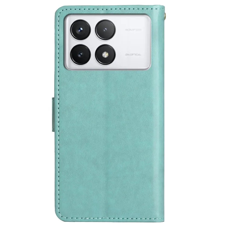 For Xiaomi Redmi K70E 5G / Poco X6 Pro 5G Case Butterfly Pattern Wallet Style Leather Phone Cover