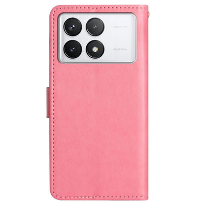 For Xiaomi Redmi K70E 5G / Poco X6 Pro 5G Case Butterfly Pattern Wallet Style Leather Phone Cover