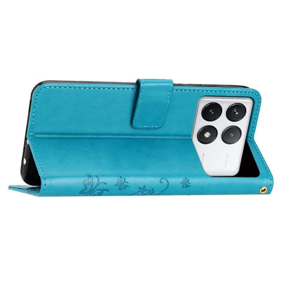 For Xiaomi Redmi K70E 5G / Poco X6 Pro 5G Case Butterfly Pattern Wallet Style Leather Phone Cover