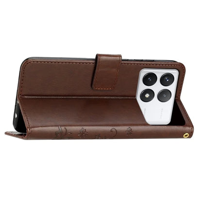 For Xiaomi Redmi K70E 5G / Poco X6 Pro 5G Case Butterfly Pattern Wallet Style Leather Phone Cover
