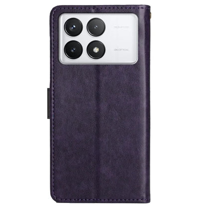 For Xiaomi Redmi K70E 5G / Poco X6 Pro 5G Case Butterfly Pattern Wallet Style Leather Phone Cover