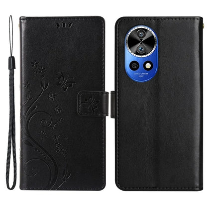 For Huawei nova 12 Pro 5G / nova 12 Ultra 5G Case PU Leather Wallet Butterfly Phone Cover
