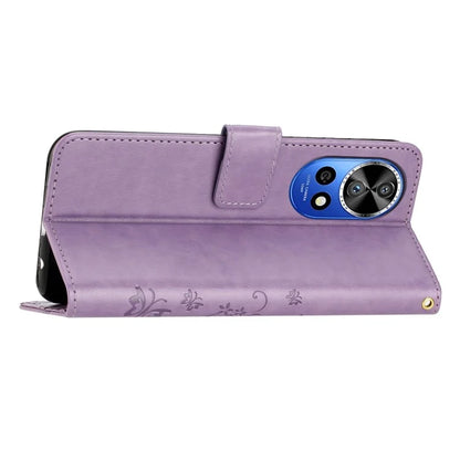 For Huawei nova 12 Pro 5G / nova 12 Ultra 5G Case PU Leather Wallet Butterfly Phone Cover