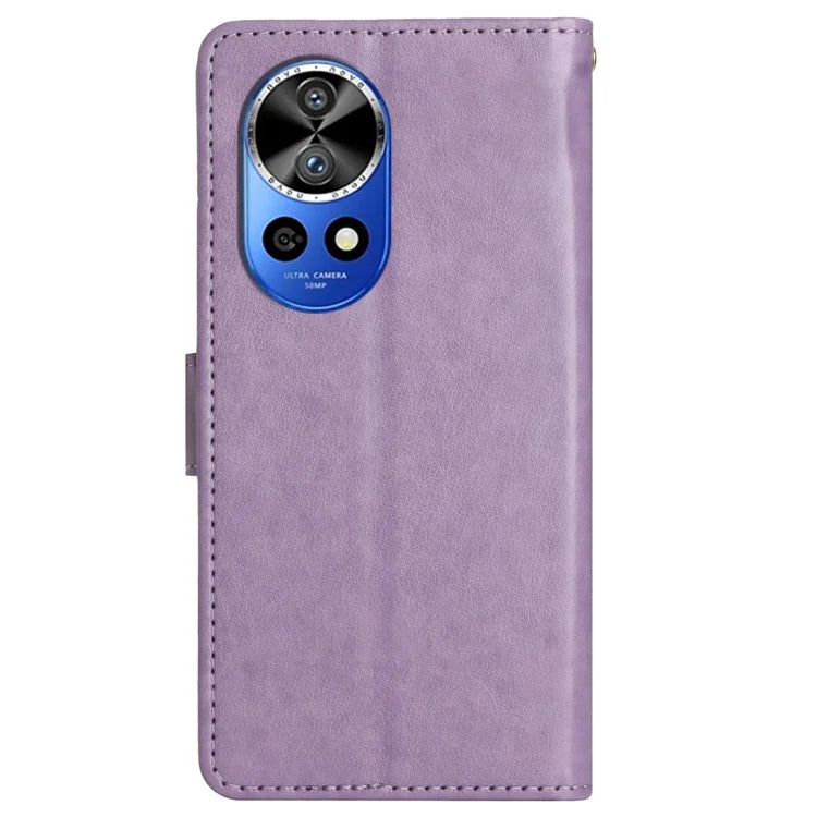 For Huawei nova 12 Pro 5G / nova 12 Ultra 5G Case PU Leather Wallet Butterfly Phone Cover
