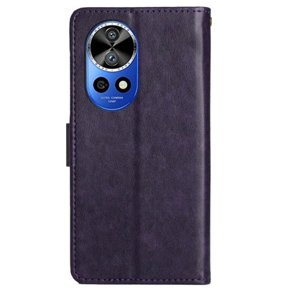 For Huawei nova 12 Pro 5G / nova 12 Ultra 5G Case PU Leather Wallet Butterfly Phone Cover