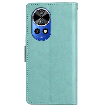 For Huawei nova 12 Pro 5G / nova 12 Ultra 5G Case PU Leather Wallet Butterfly Phone Cover
