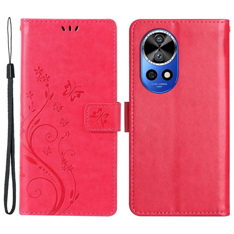 For Huawei nova 12 Pro 5G / nova 12 Ultra 5G Case PU Leather Wallet Butterfly Phone Cover