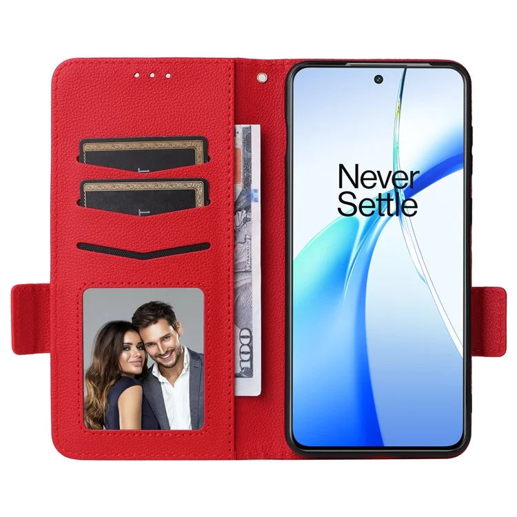 For OnePlus Ace 3V 5G Litchi Texture Case PU Leather Flip Wallet Phone Cover