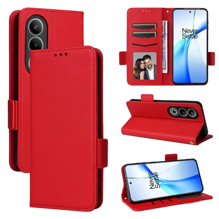For OnePlus Ace 3V 5G Litchi Texture Case PU Leather Flip Wallet Phone Cover