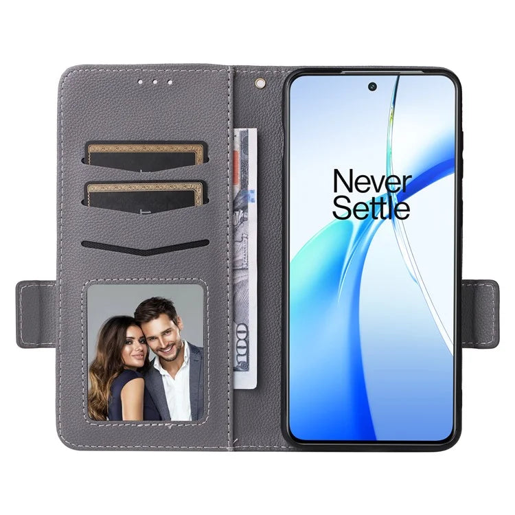 For OnePlus Ace 3V 5G Litchi Texture Case PU Leather Flip Wallet Phone Cover