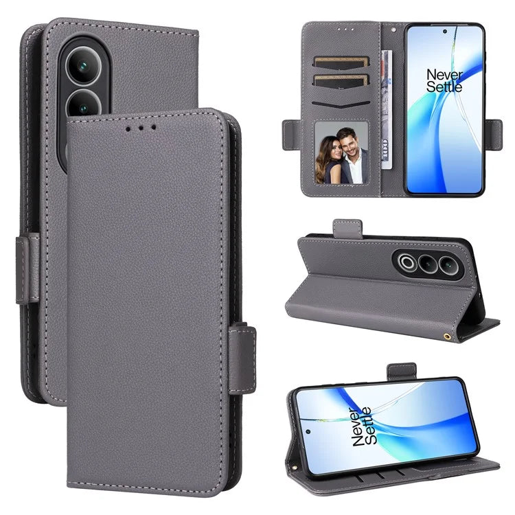 For OnePlus Ace 3V 5G Litchi Texture Case PU Leather Flip Wallet Phone Cover