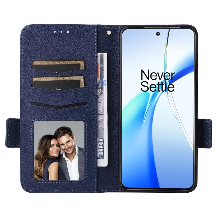 For OnePlus Ace 3V 5G Litchi Texture Case PU Leather Flip Wallet Phone Cover