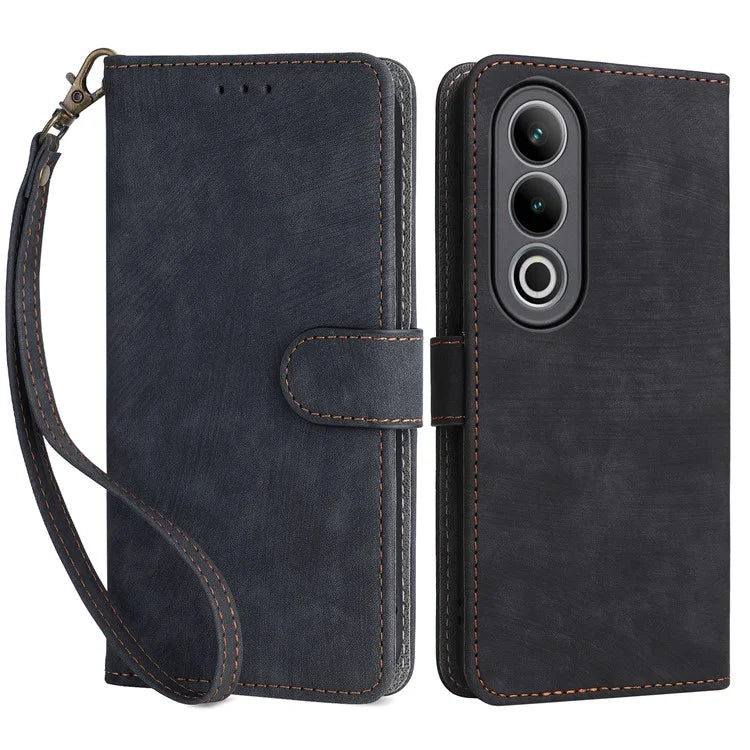 For OnePlus Ace 3V 5G Case RFID Blocking Wallet Leather Cellphone Cover with Hand Strap