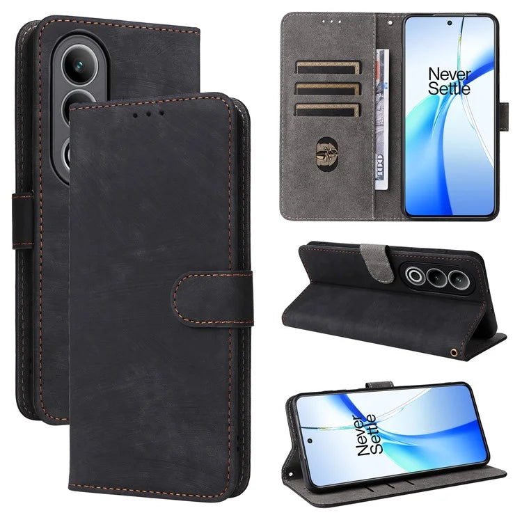 For OnePlus Ace 3V 5G Case RFID Blocking Wallet Leather Cellphone Cover with Hand Strap