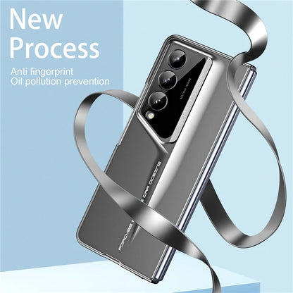 918 Series for Samsung Galaxy Z Fold4 5G PC Phone Case with Stylus and Tempered Glass Film