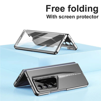918 Series for Samsung Galaxy Z Fold4 5G PC Phone Case with Stylus and Tempered Glass Film