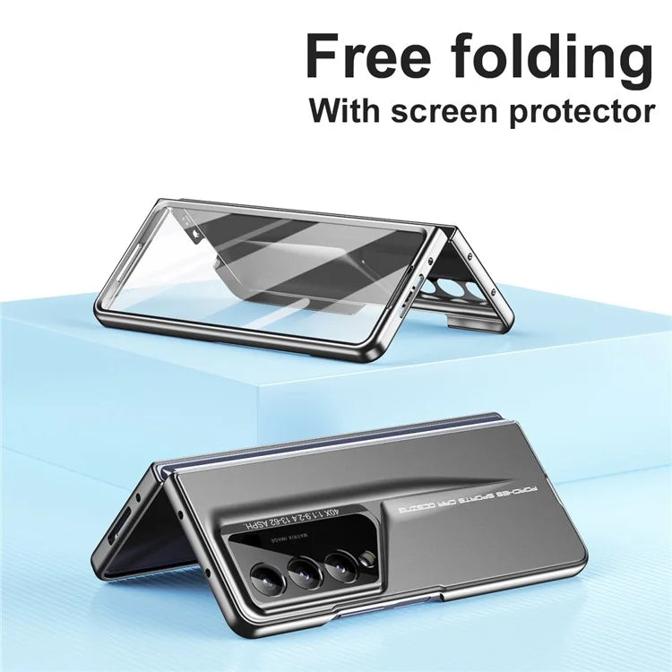 918 Series for Samsung Galaxy Z Fold4 5G PC Phone Case with Stylus and Tempered Glass Film