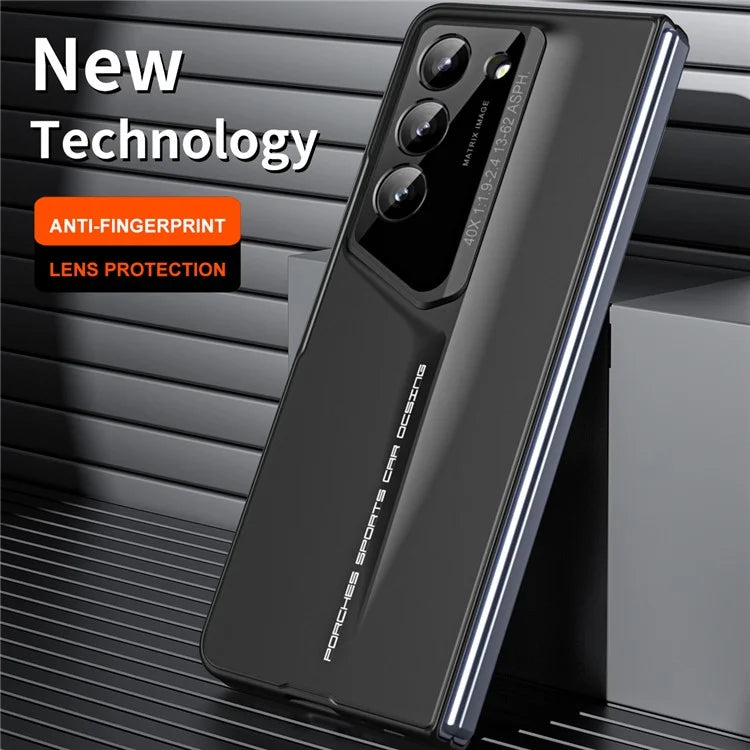 For Samsung Galaxy Z Fold5 5G Case 918 Series Built-In Tempered Glass Film PC Phone Cover with Stylus